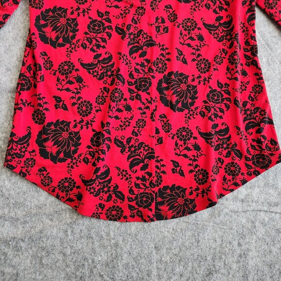 Charter Club Liquid Knit Stretch V-Neck Tank Top Women's S Red Vamp Whimsigoth - Picture 6 of 11